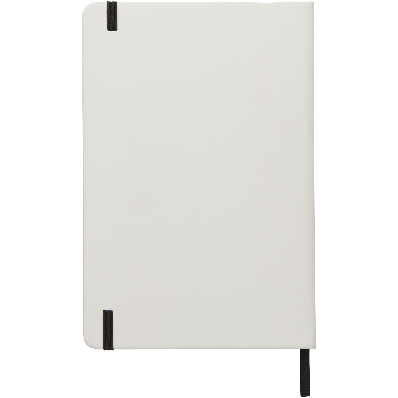Carnet de notes blanc A5 Spectrum avec élastique de couleur