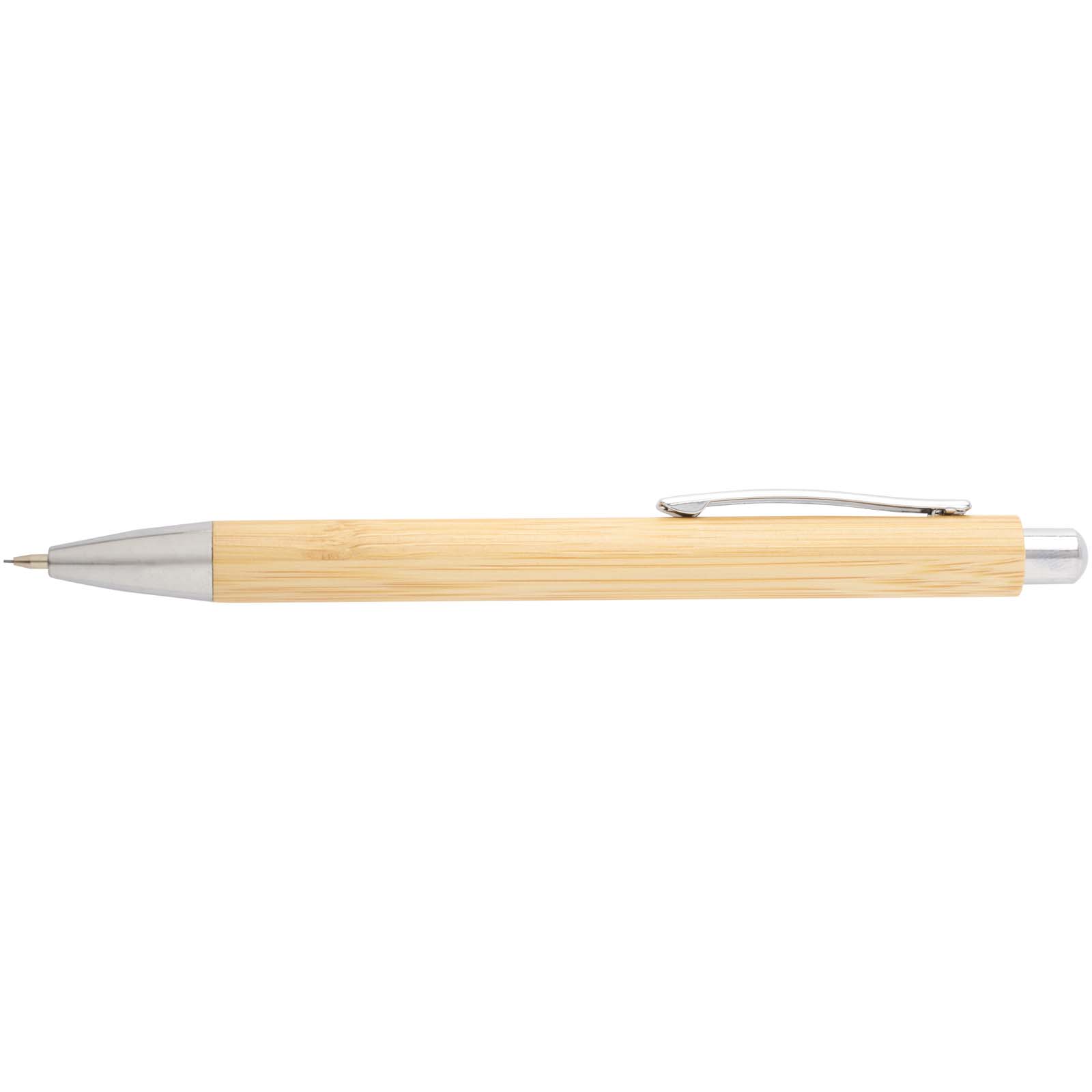 Set stylo bille et porte-mine Oblys en bambou (encre noire)