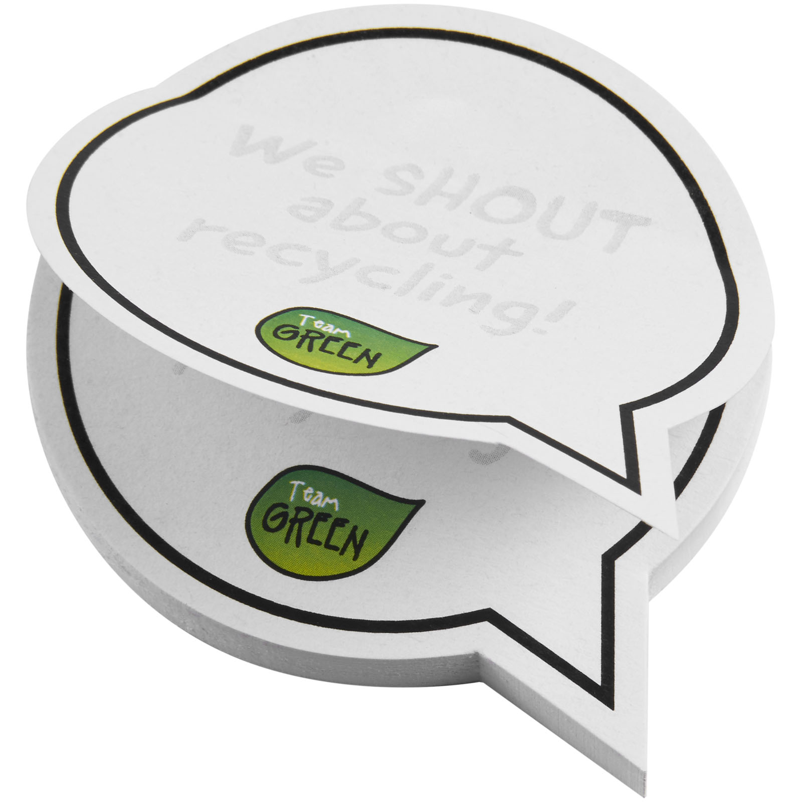 Post-its recyclés Sticky-Mate® en forme de bulles