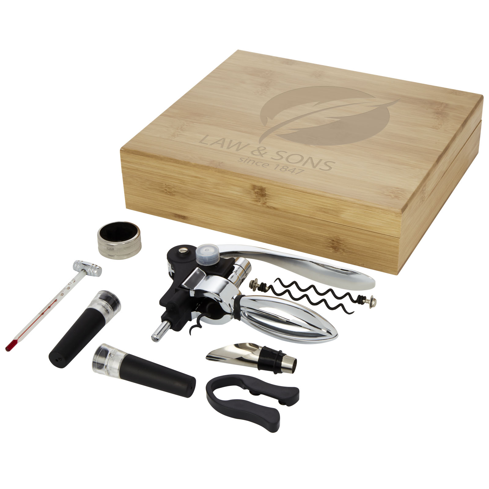 Seasons Coffret à vin 9 pièces Malbick