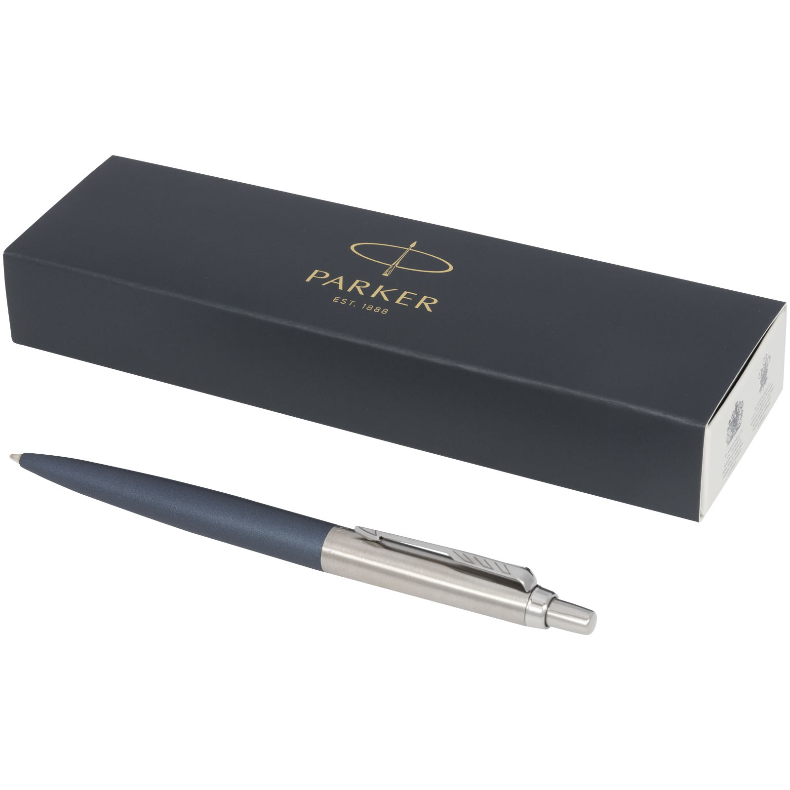Stylo bille mat Jotter XL  Parker avec finitions chrome (encre bleue)