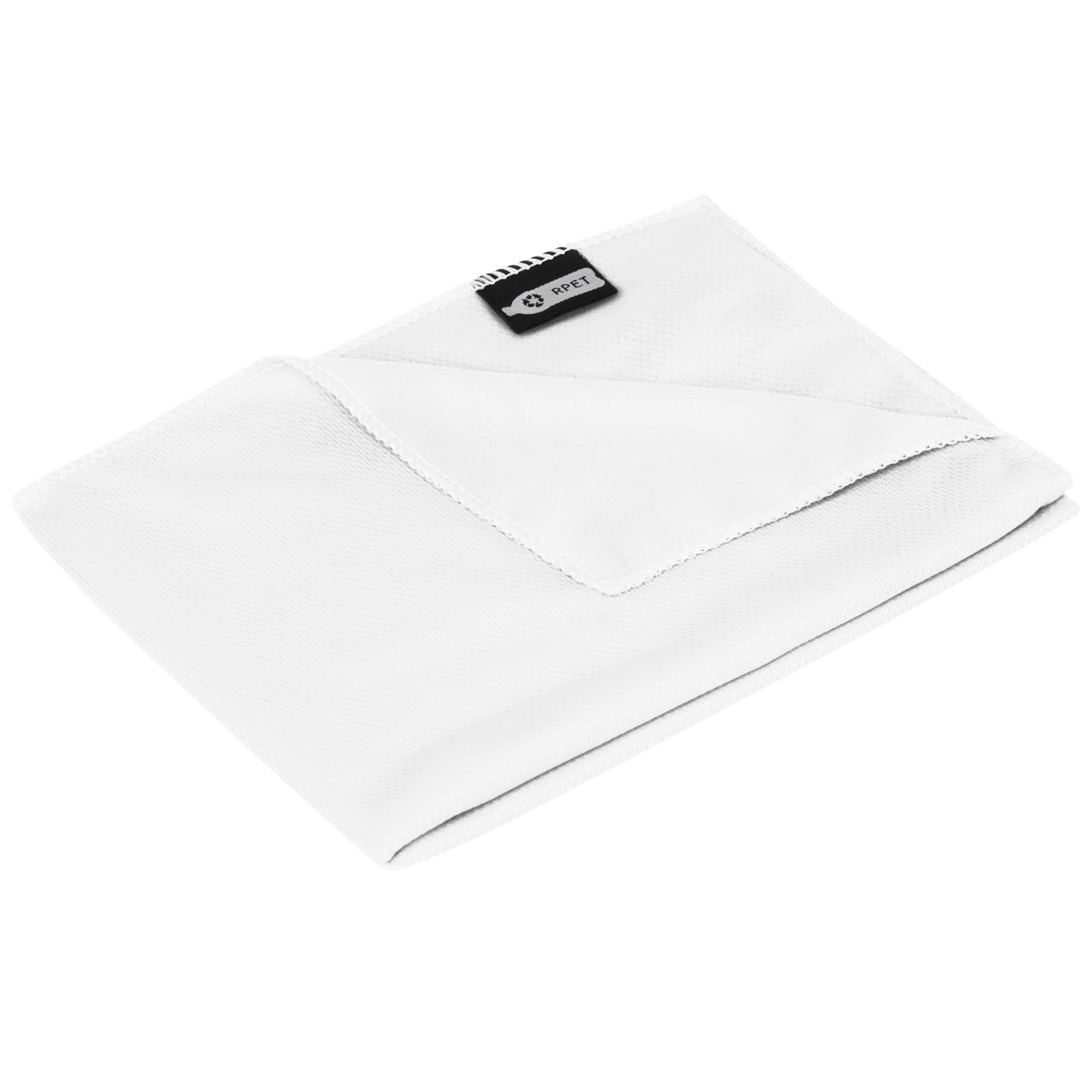 Serviette de sport rafraîchissante en PET recyclé Raquel avec pochette 80 x 30 cm