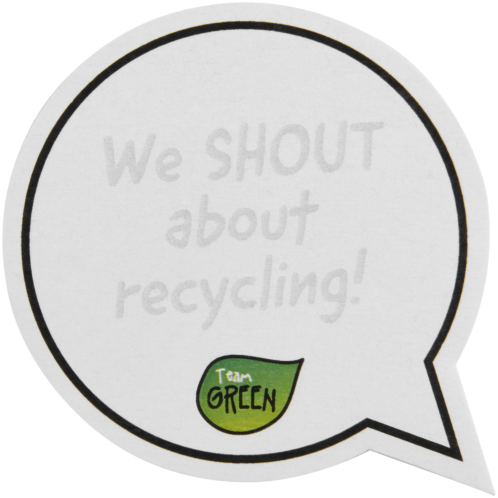 Post-its recyclés Sticky-Mate® en forme de bulles
