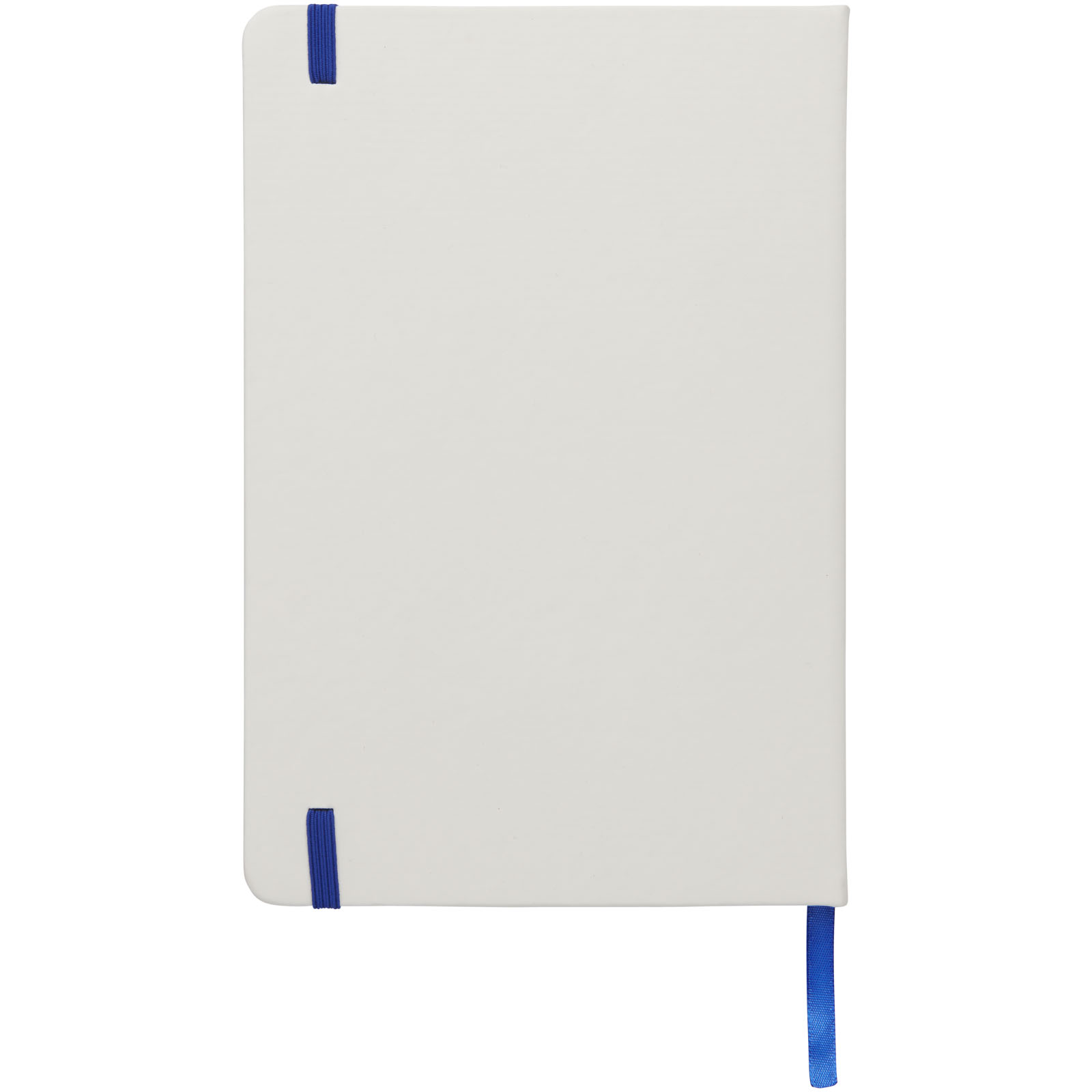 Carnet de notes blanc A5 Spectrum avec élastique de couleur