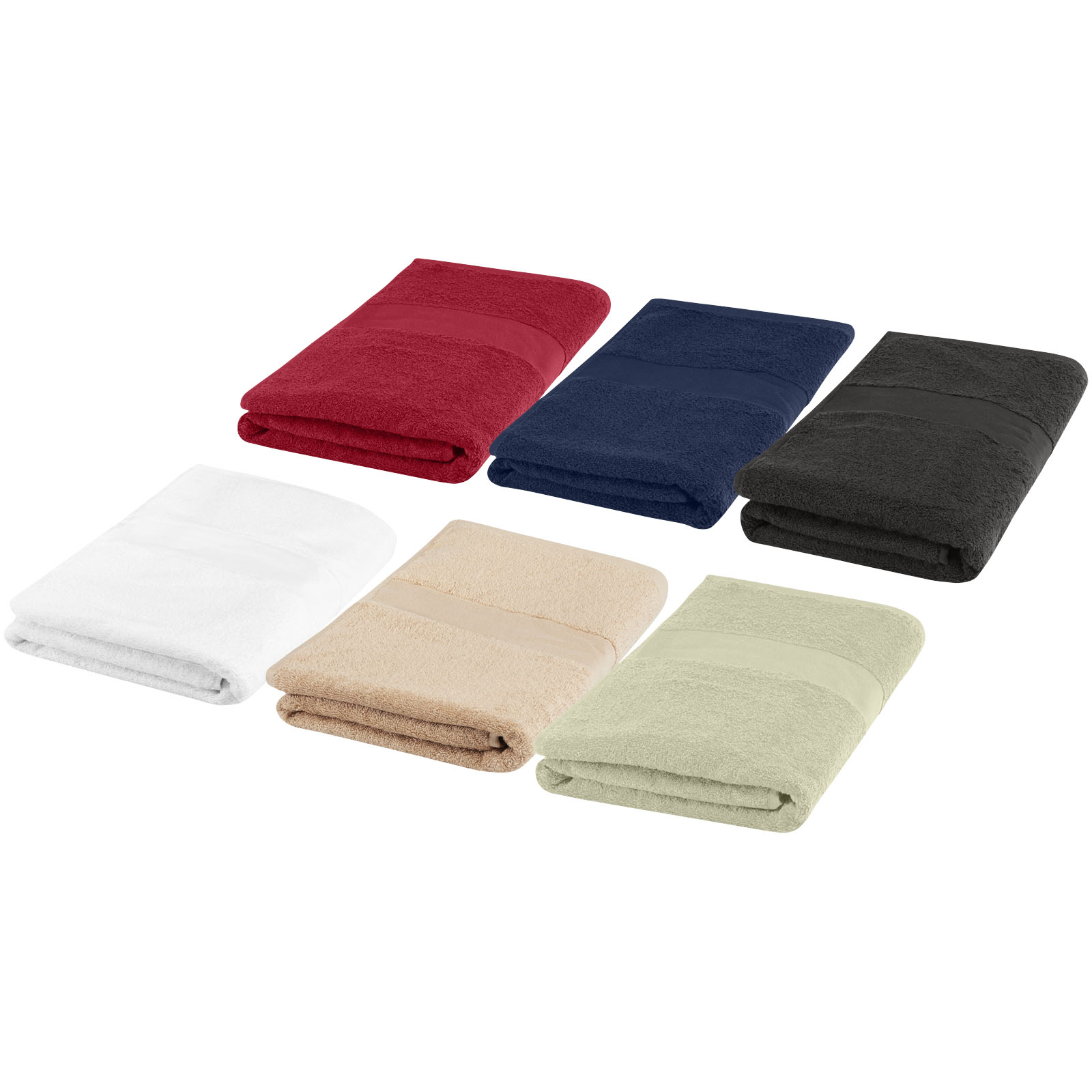 Serviette Charlotte de 50 x 100 cm en coton de 450 g/m²