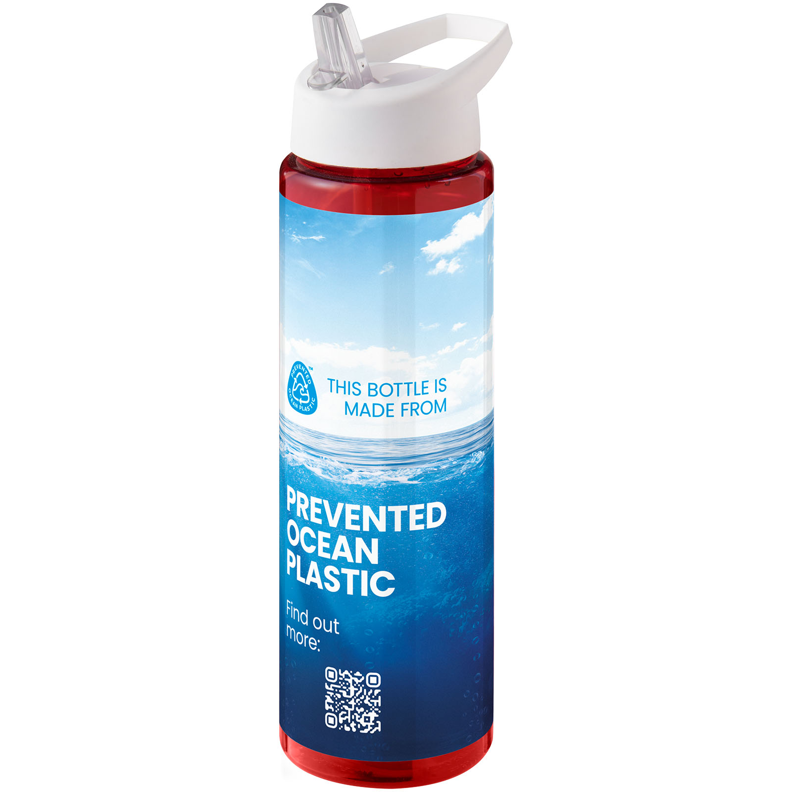 Bouteille de sport H2O Active® Eco Vibe de 850 ml avec couvercle à bec verseur