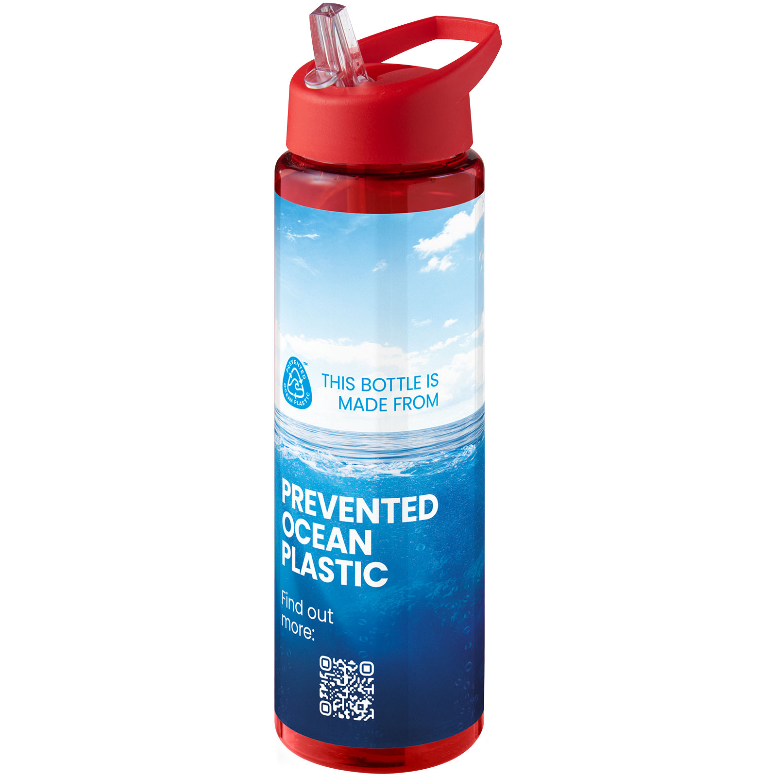 Bouteille de sport H2O Active® Eco Vibe de 850 ml avec couvercle à bec verseur