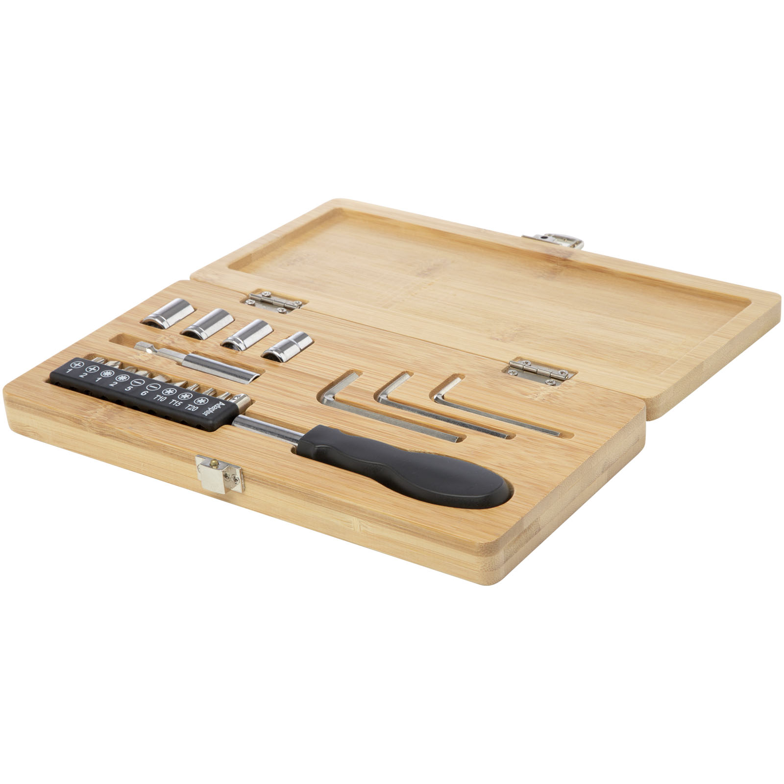 STAC Ensemble d'outils Rivet 19 pièces en bambou/plastique recyclé