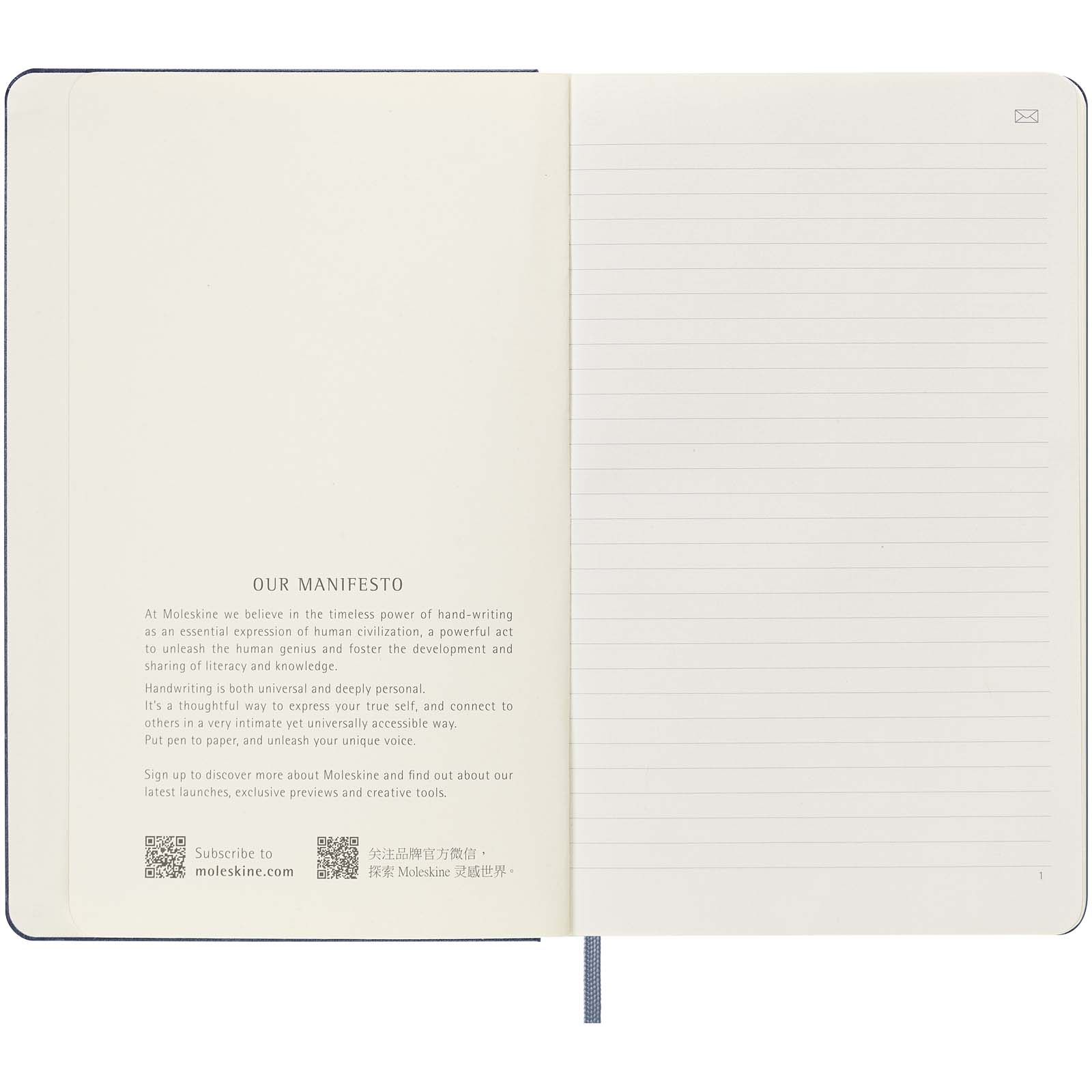 Carnet L Moleskine Smart - ligné