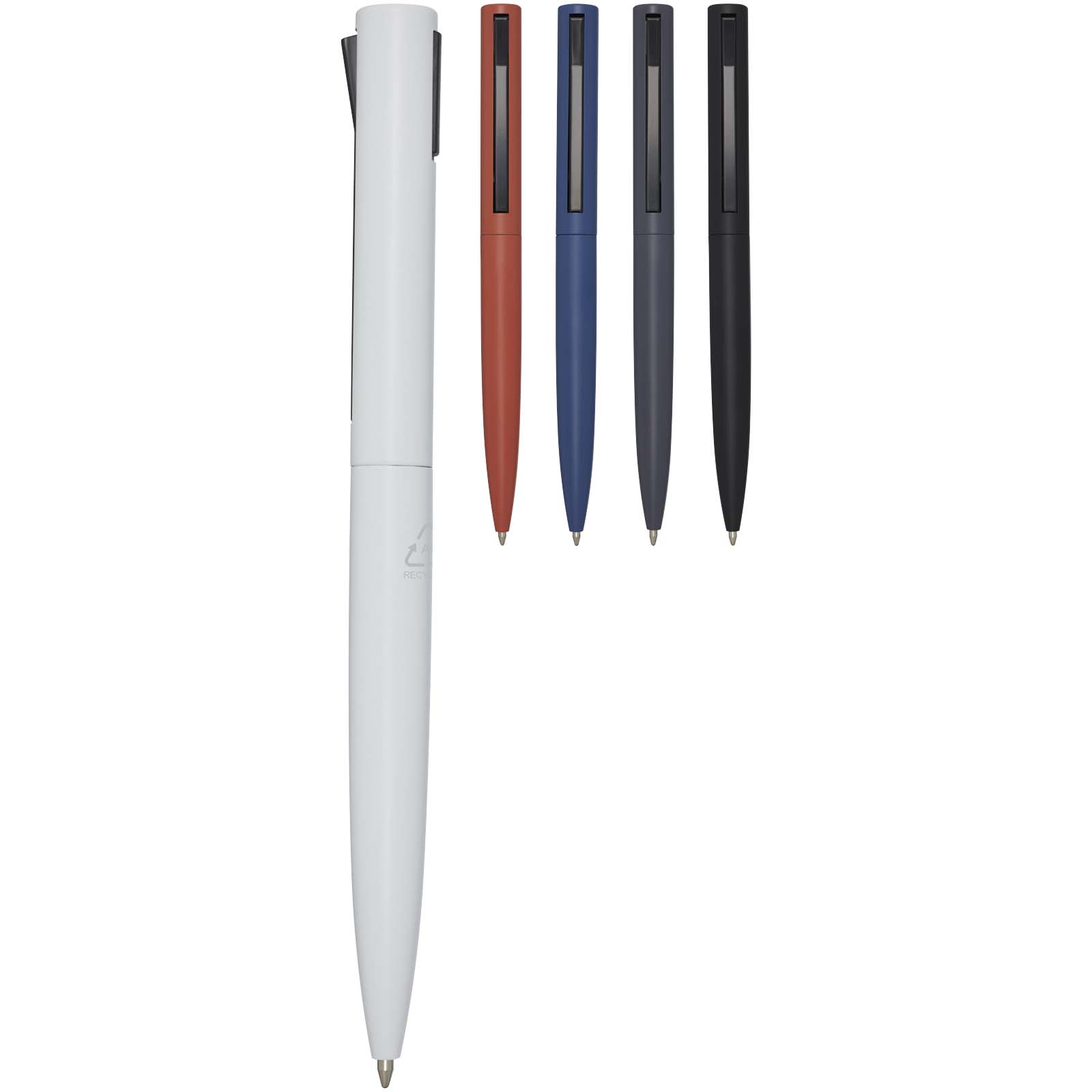 Stylo bille en aluminium recyclé Juana (encre bleue)