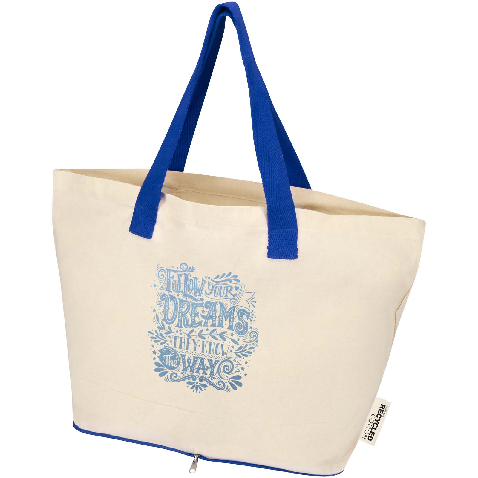 Sac shopping Sierra pliable en coton recyclé GRS 140 g/m2 12 L