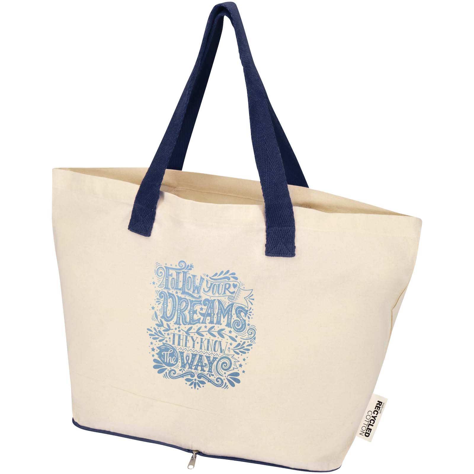 Sac shopping Sierra pliable en coton recyclé GRS 140 g/m2 12 L
