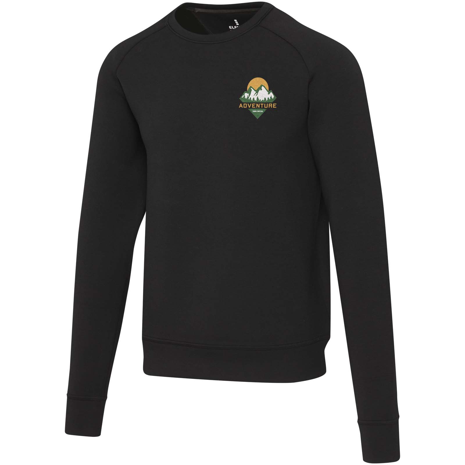 Elevate Pull à col ras-du-cou de 350 g/m² Yukon unisexe en tissu interlock pour le sport