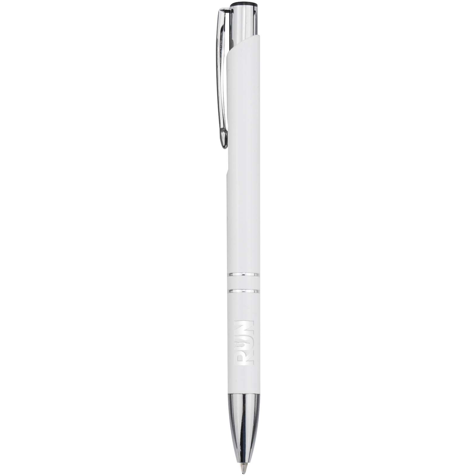Stylo bille en aluminium recyclé Moneta (encre bleue)