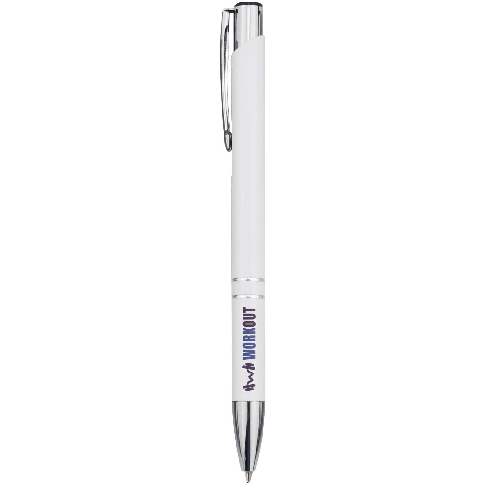 Stylo bille en aluminium recyclé Moneta (encre bleue)