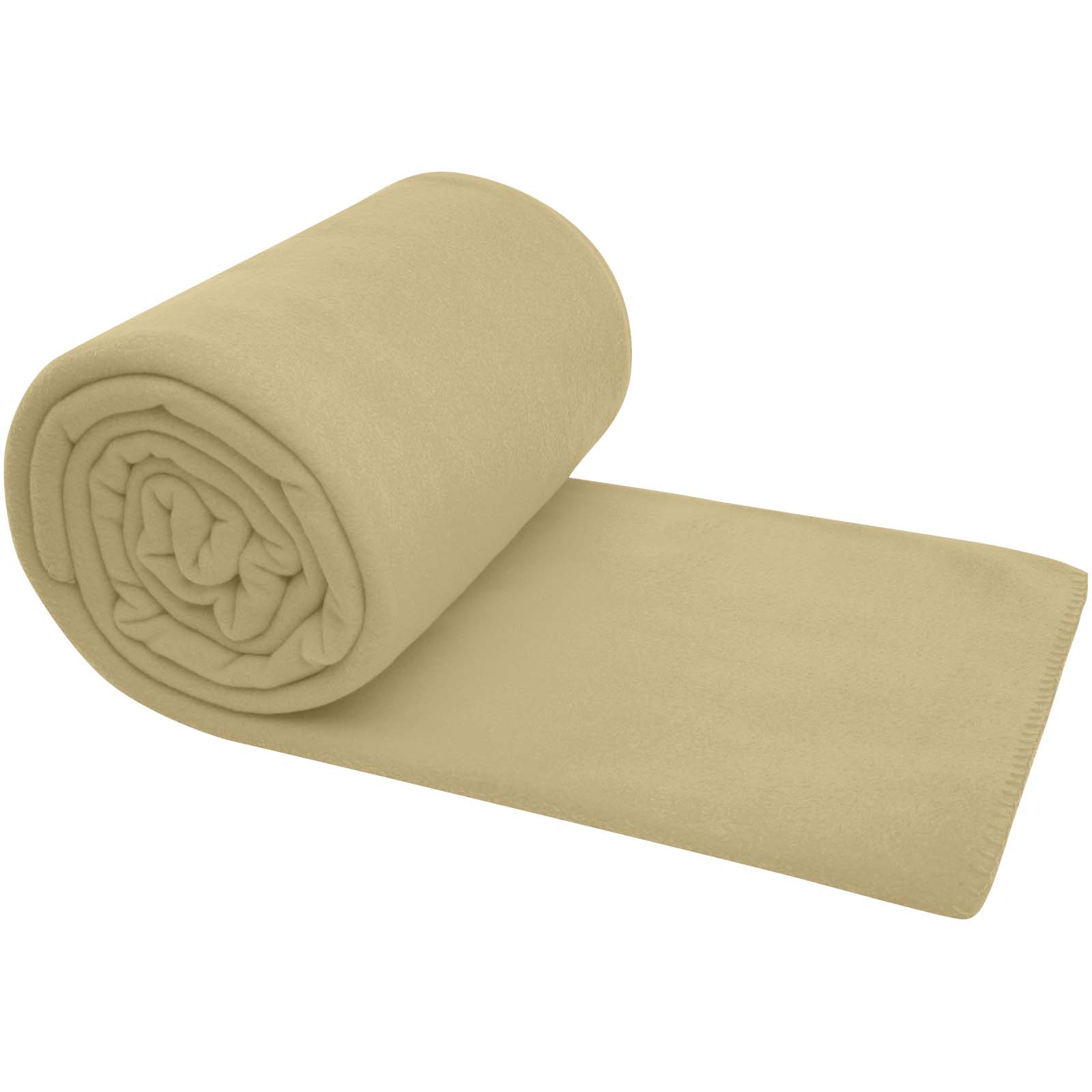 La couverture à carreaux unie Huggy est composée à 100 % de polaire 200 g/m², une matière douce et confortable qui fournit ra