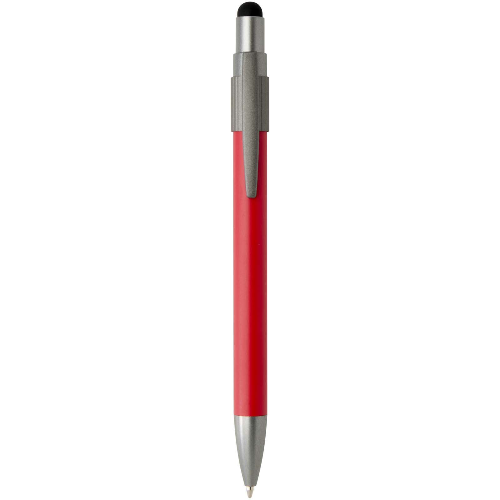 Stylo bille recyclé RCS avec stylet et toupie antistress (encre bleue) Rill