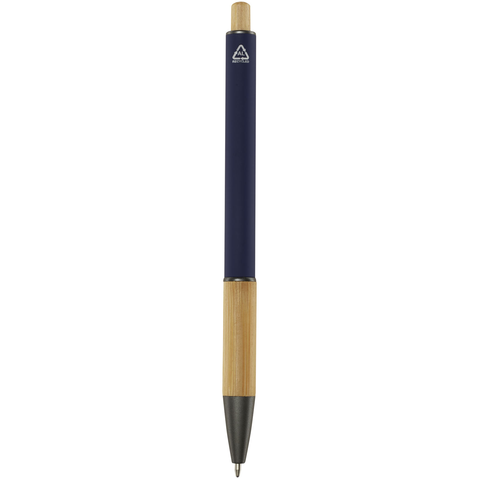 Stylo bille en aluminium recyclé Darius (encre bleue)