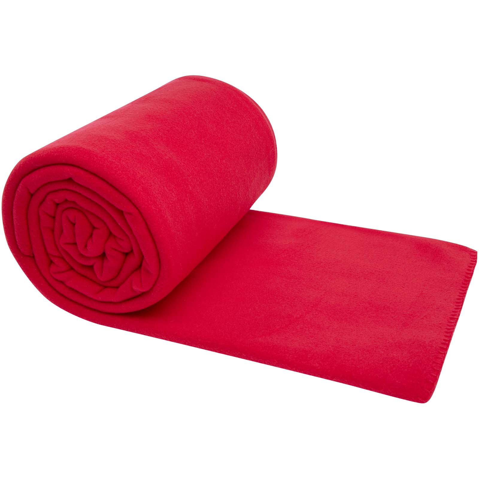 La couverture à carreaux unie Huggy est composée à 100 % de polaire 200 g/m², une matière douce et confortable qui fournit ra