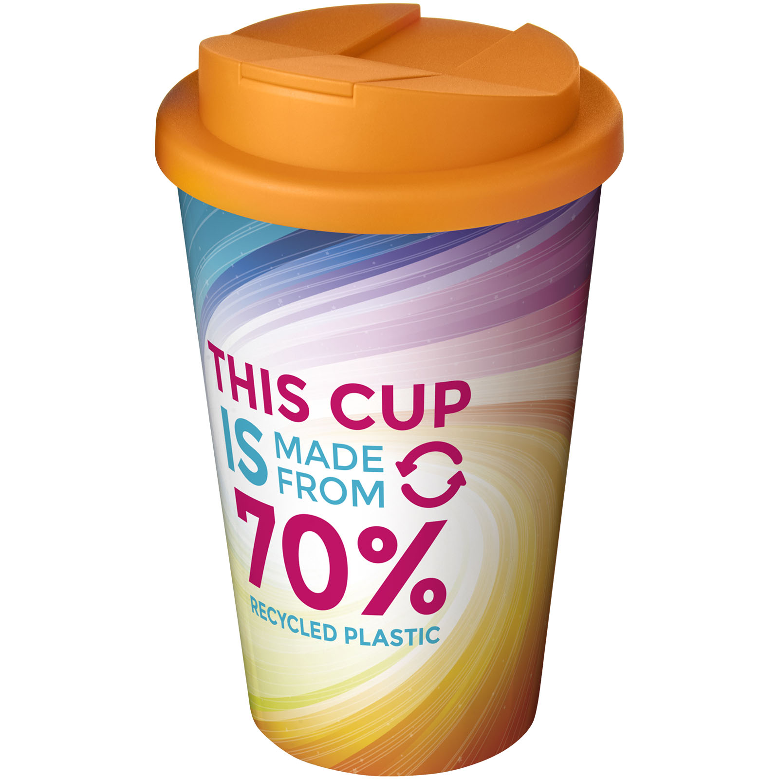 Gobelet avec isolation Brite-Americano® Eco de 350 ml et anti-déversement