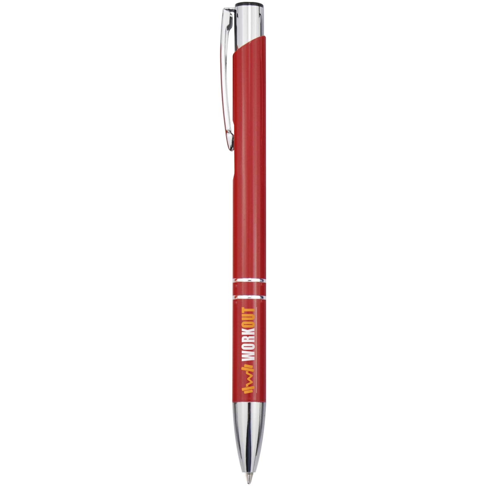 Stylo bille en aluminium recyclé Moneta (encre bleue)