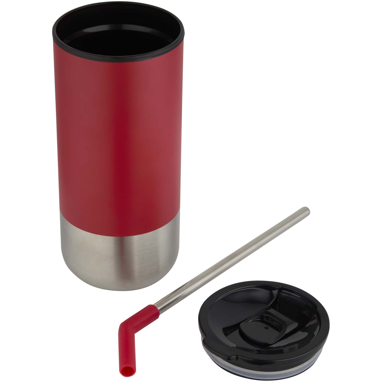 Gobelet isotherme Grayson 480 ml certifié RCS avec paille en silicone