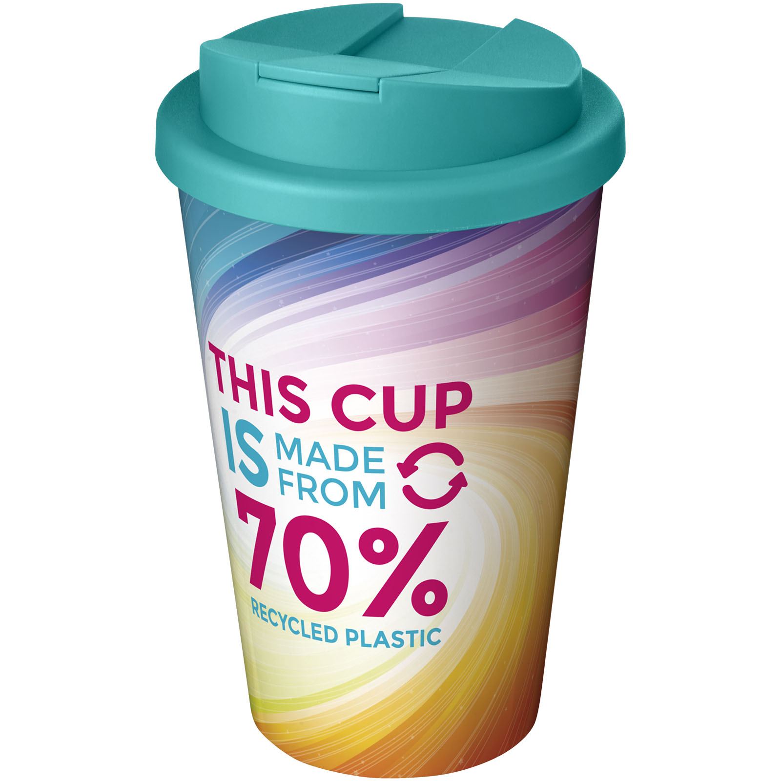 Gobelet avec isolation Brite-Americano® Eco de 350 ml et anti-déversement