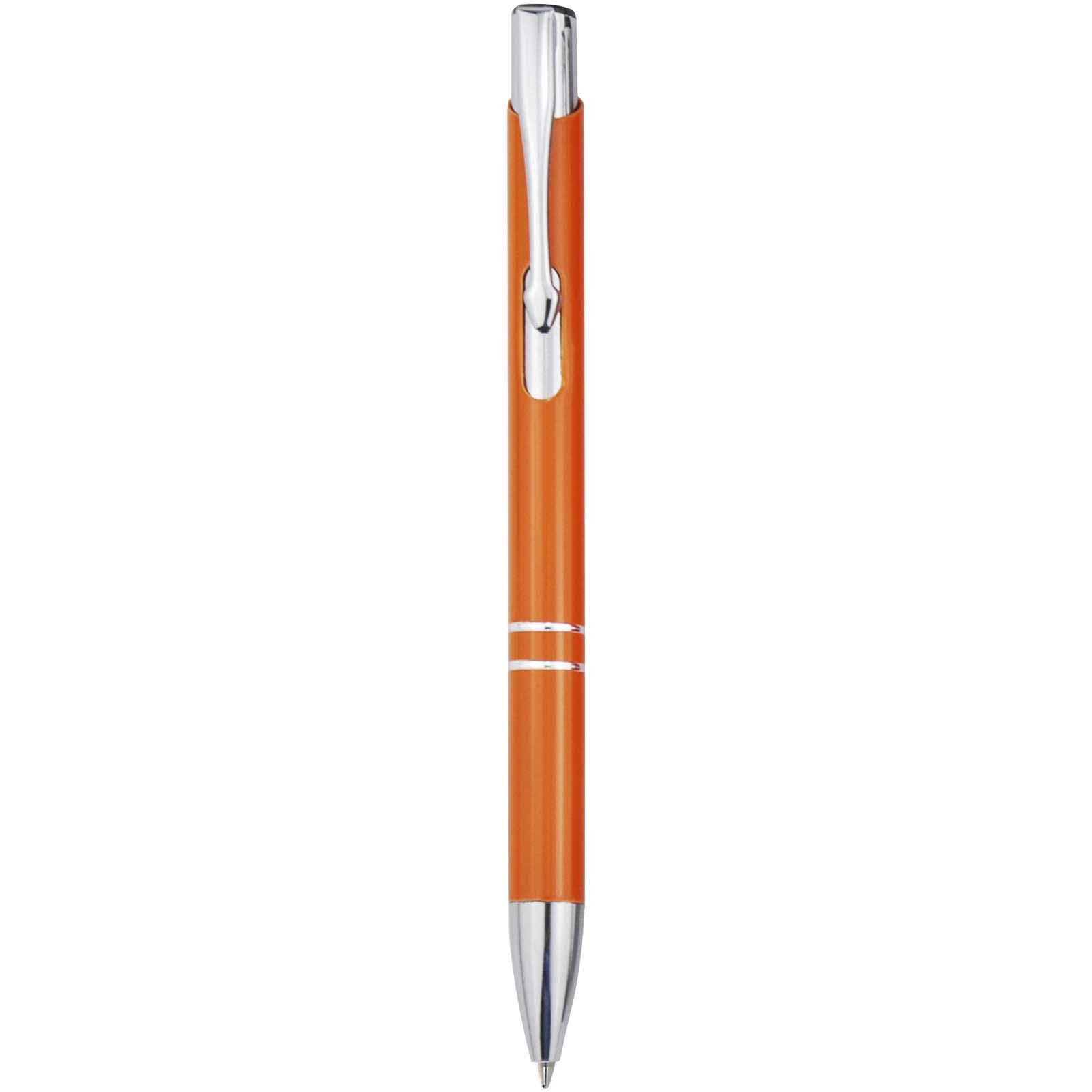Stylo bille en aluminium recyclé Moneta (encre bleue)