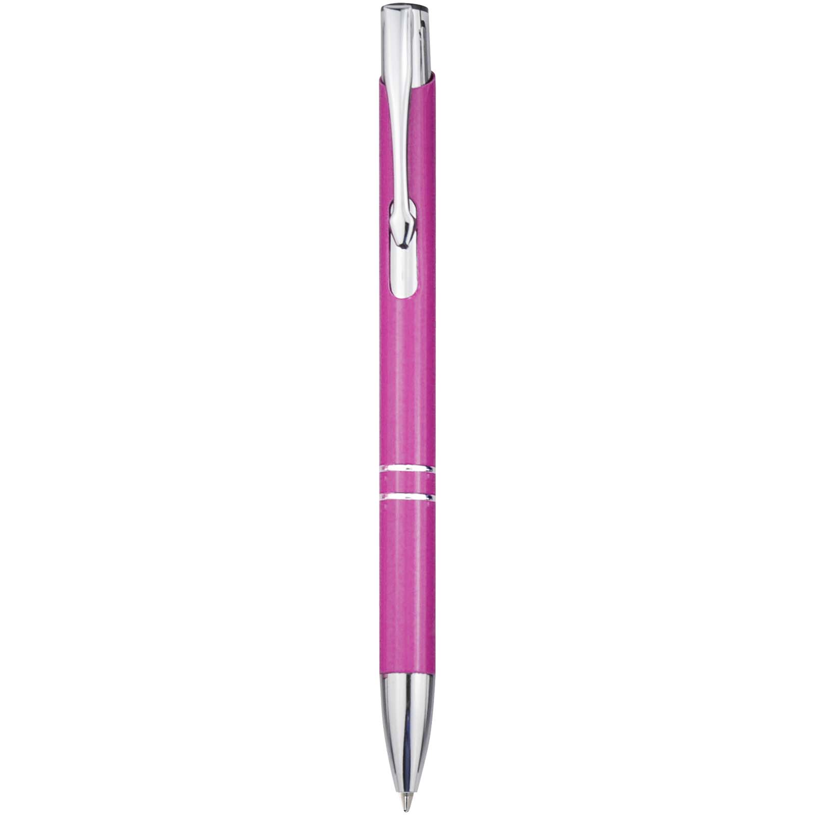 Stylo bille en aluminium recyclé Moneta (encre bleue)