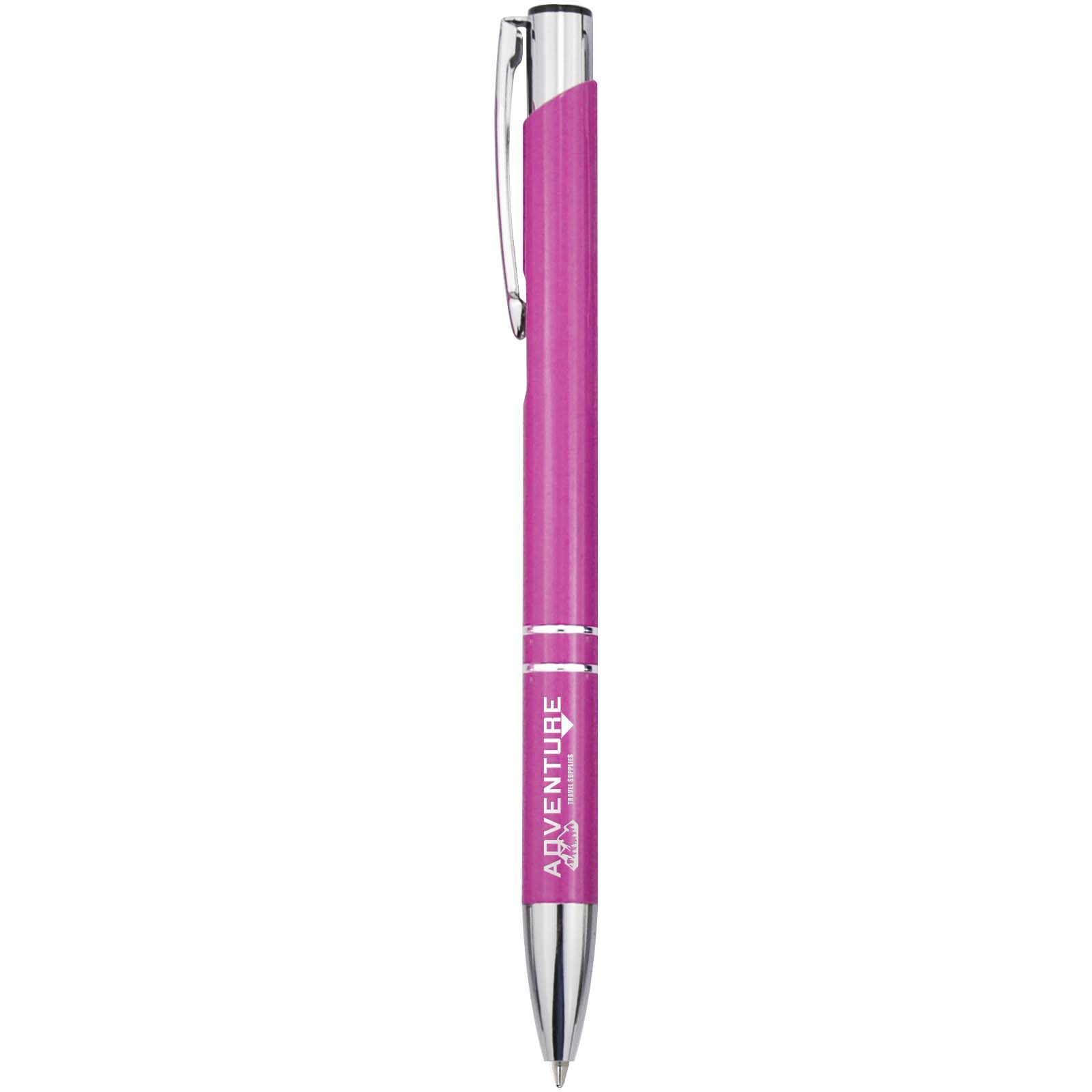 Stylo bille en aluminium recyclé Moneta (encre bleue)