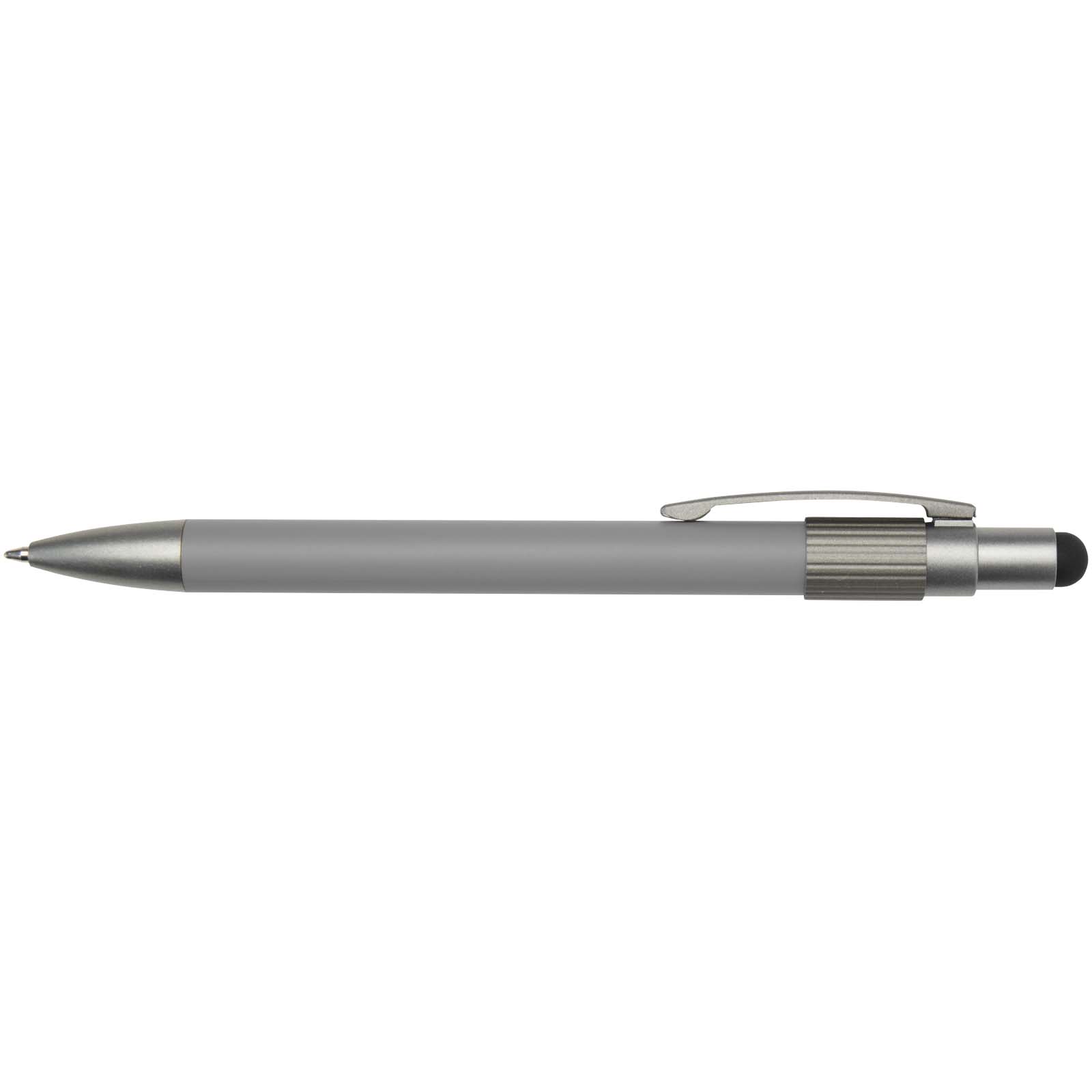 Stylo bille recyclé RCS avec stylet et toupie antistress (encre bleue) Rill