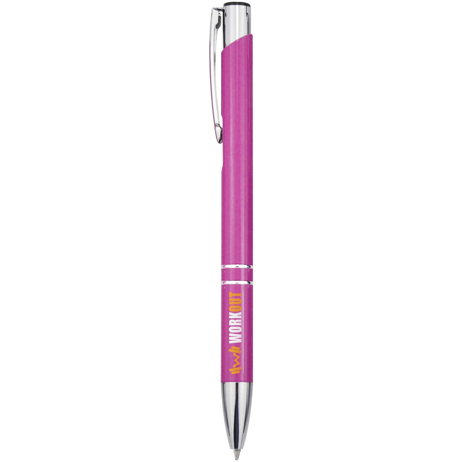 Stylo bille en aluminium recyclé Moneta (encre bleue)