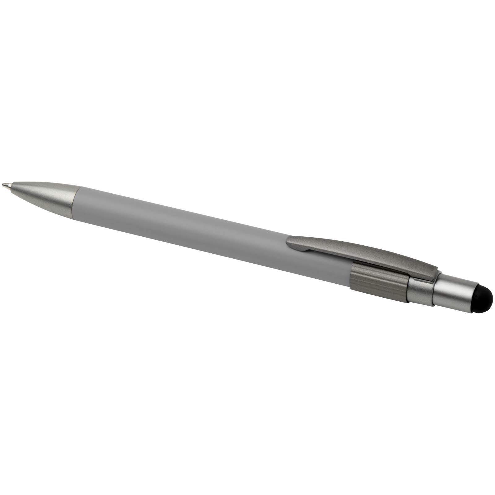 Stylo bille recyclé RCS avec stylet et toupie antistress (encre bleue) Rill