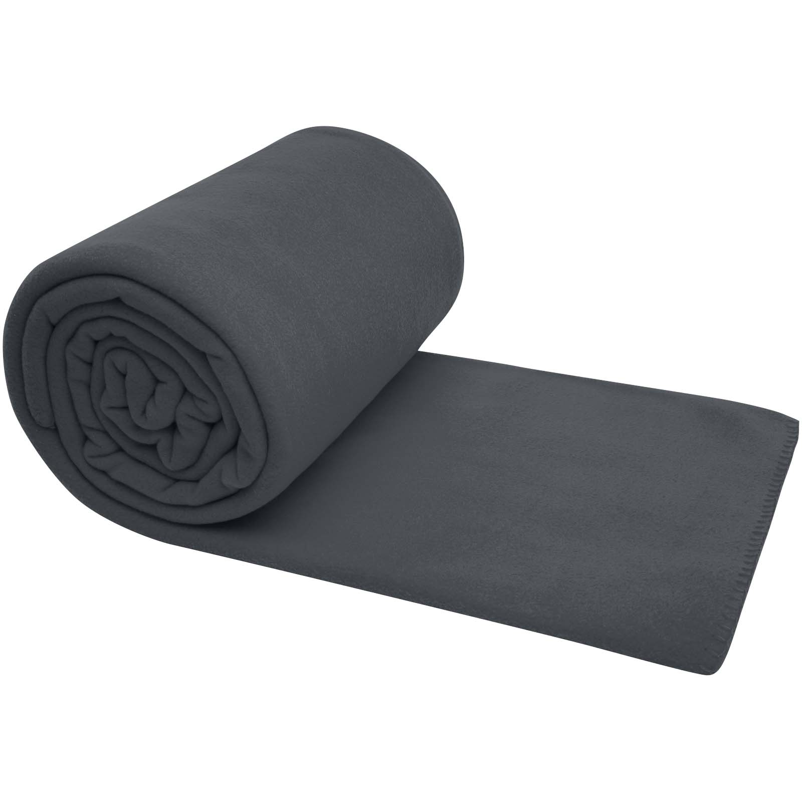 La couverture à carreaux unie Huggy est composée à 100 % de polaire 200 g/m², une matière douce et confortable qui fournit ra
