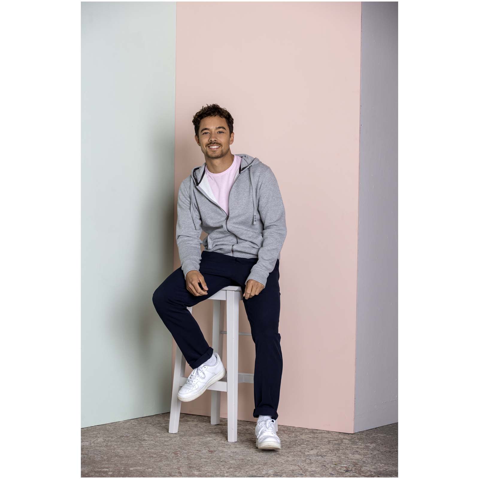 Elevate Sweat shirt à capuche full zip unisex de 300 g/m² Arora