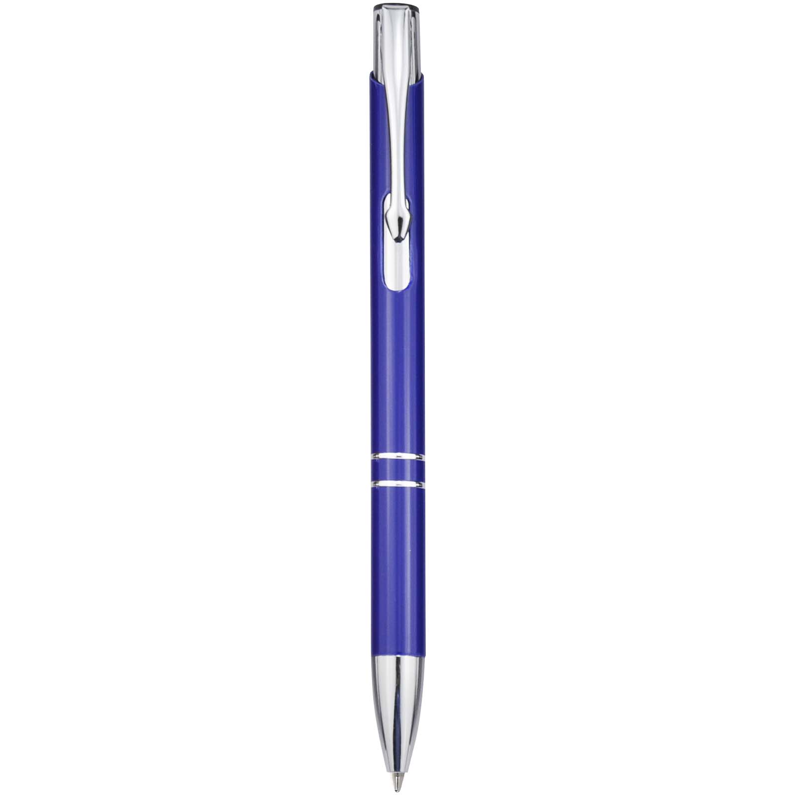 Stylo bille en aluminium recyclé Moneta (encre bleue)