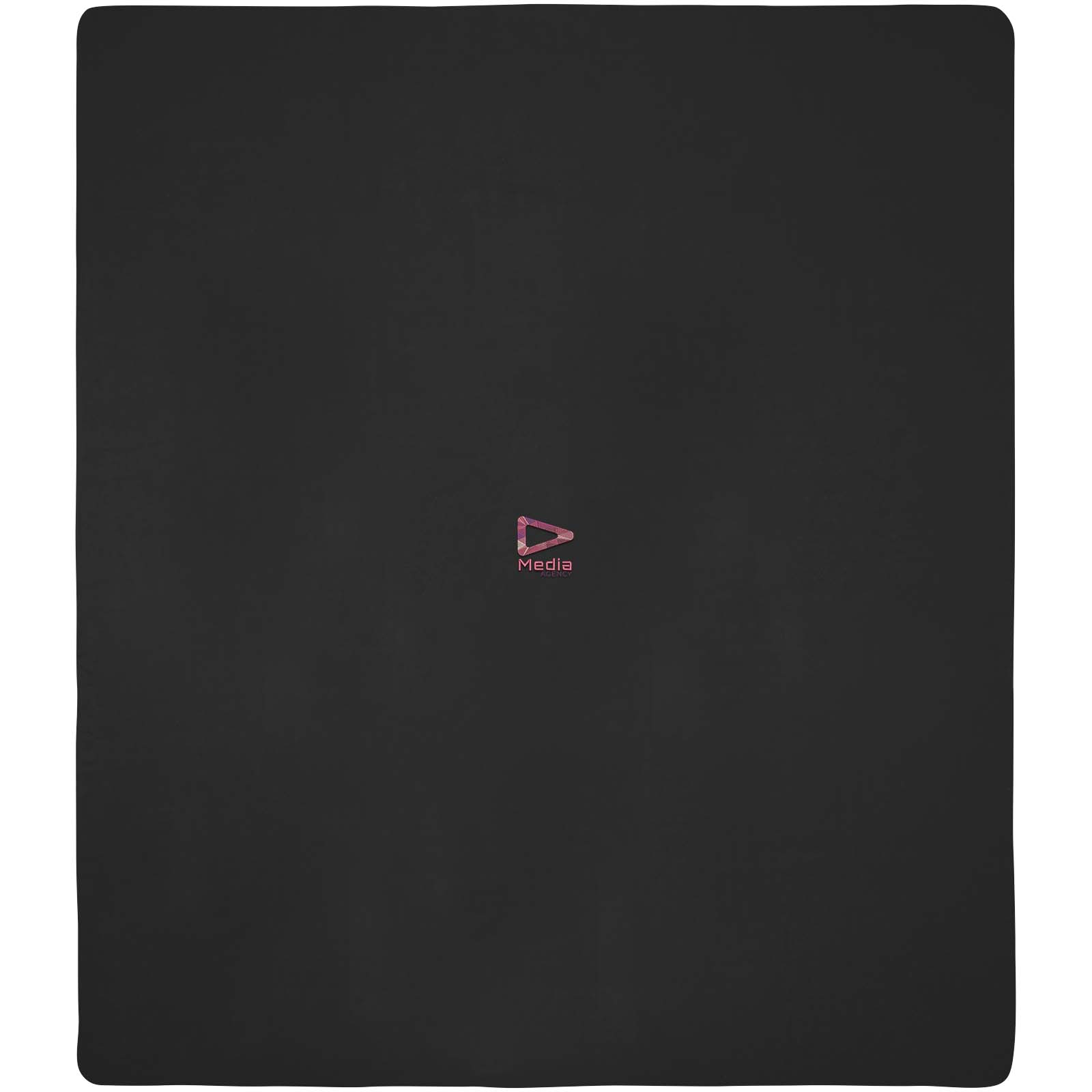 La couverture à carreaux unie Huggy est composée à 100 % de polaire 200 g/m², une matière douce et confortable qui fournit ra