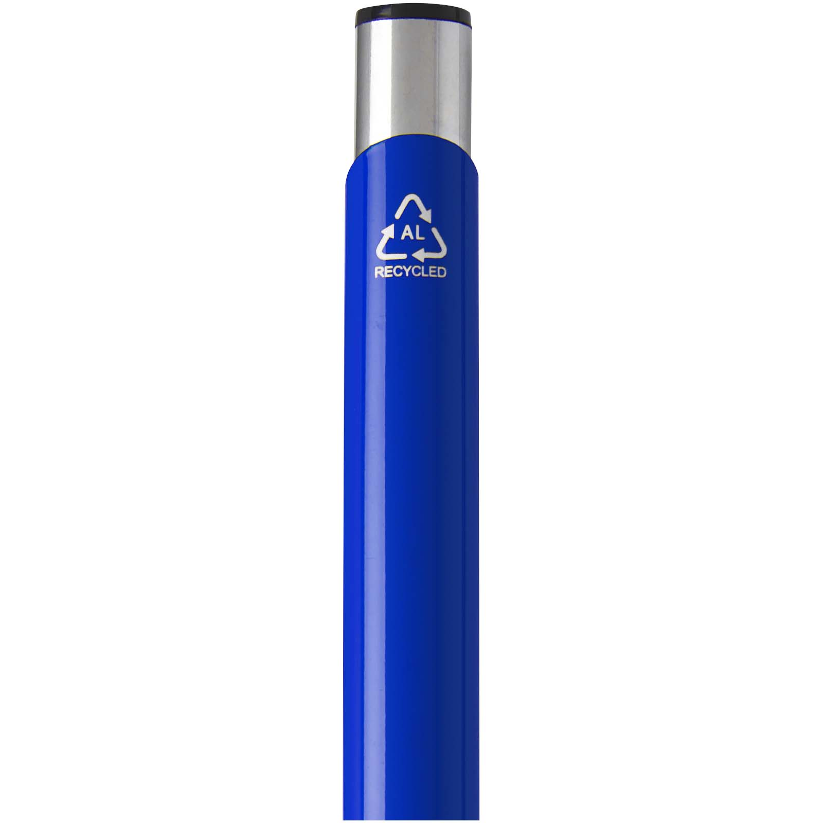 Stylo bille en aluminium recyclé Moneta (encre bleue)