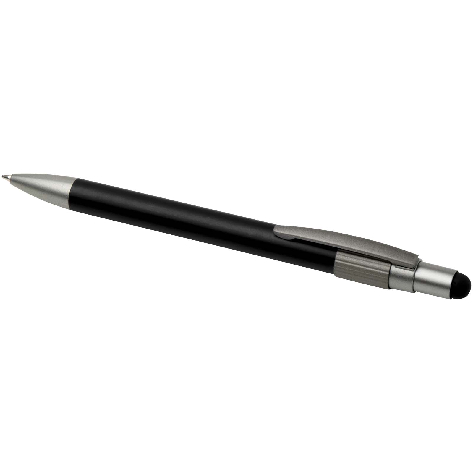 Stylo bille recyclé RCS avec stylet et toupie antistress (encre bleue) Rill