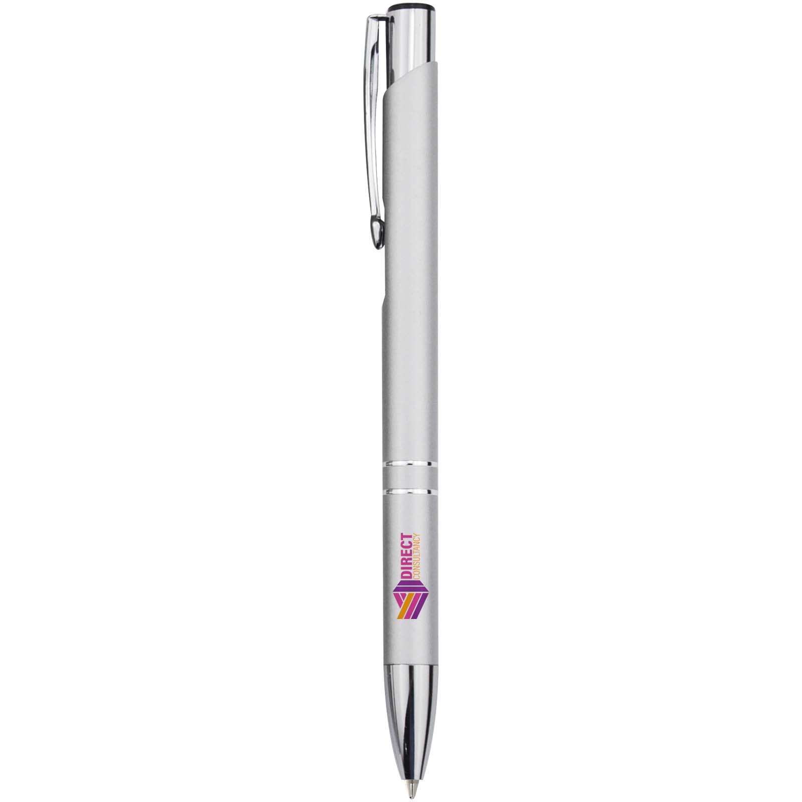Stylo bille en aluminium recyclé Moneta (encre bleue)