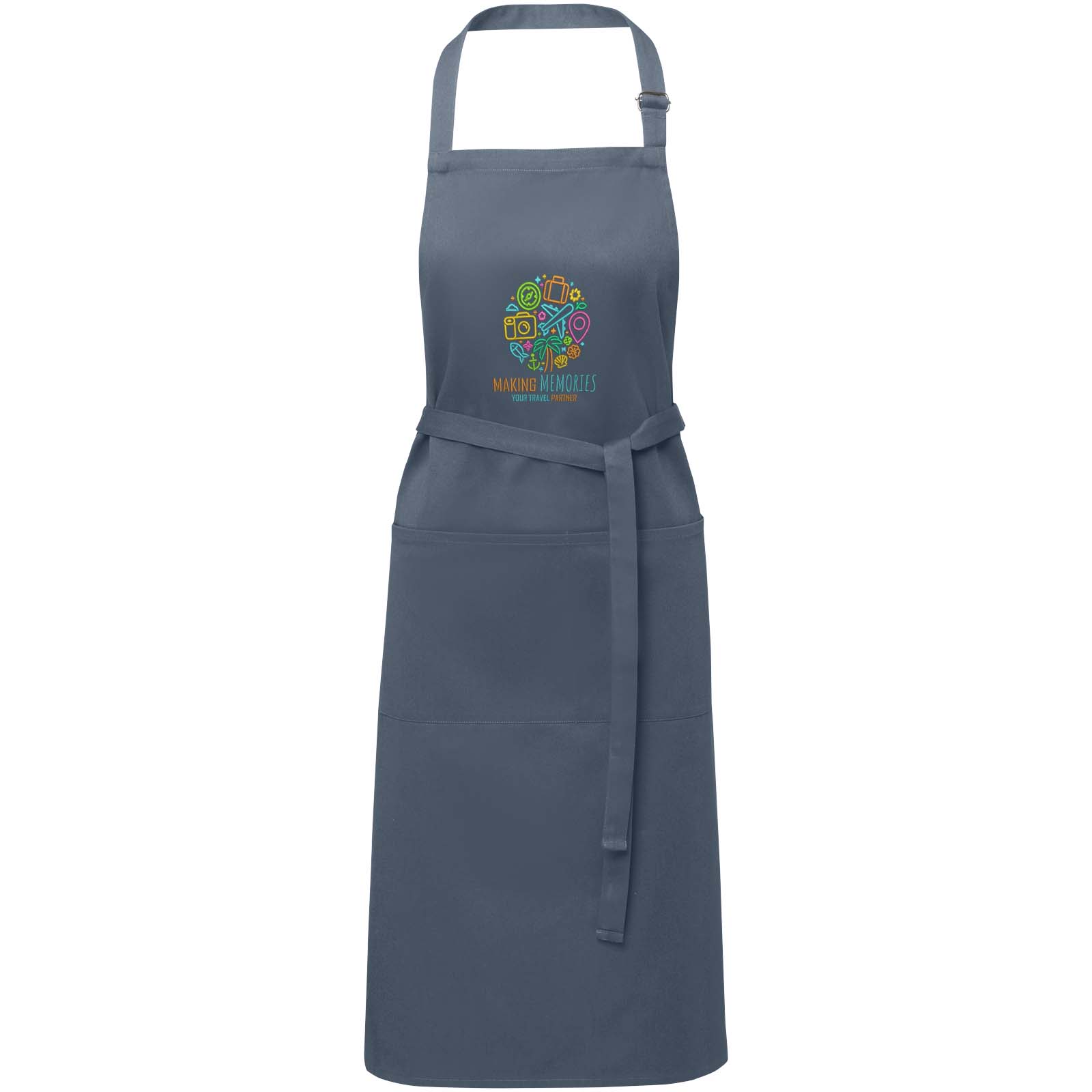 Tablier ajustable Andrea de 240 g/m² avec bretelle réglable au cou