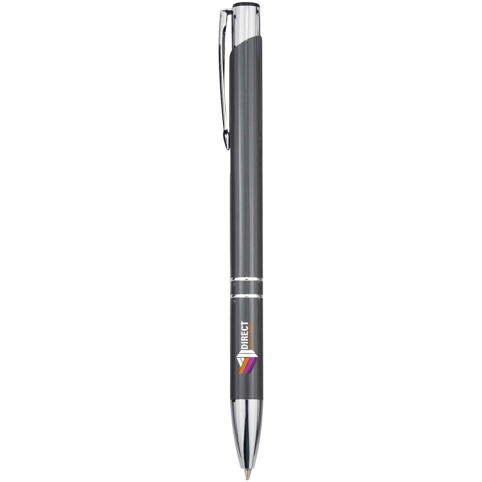 Stylo bille en aluminium recyclé Moneta (encre bleue)