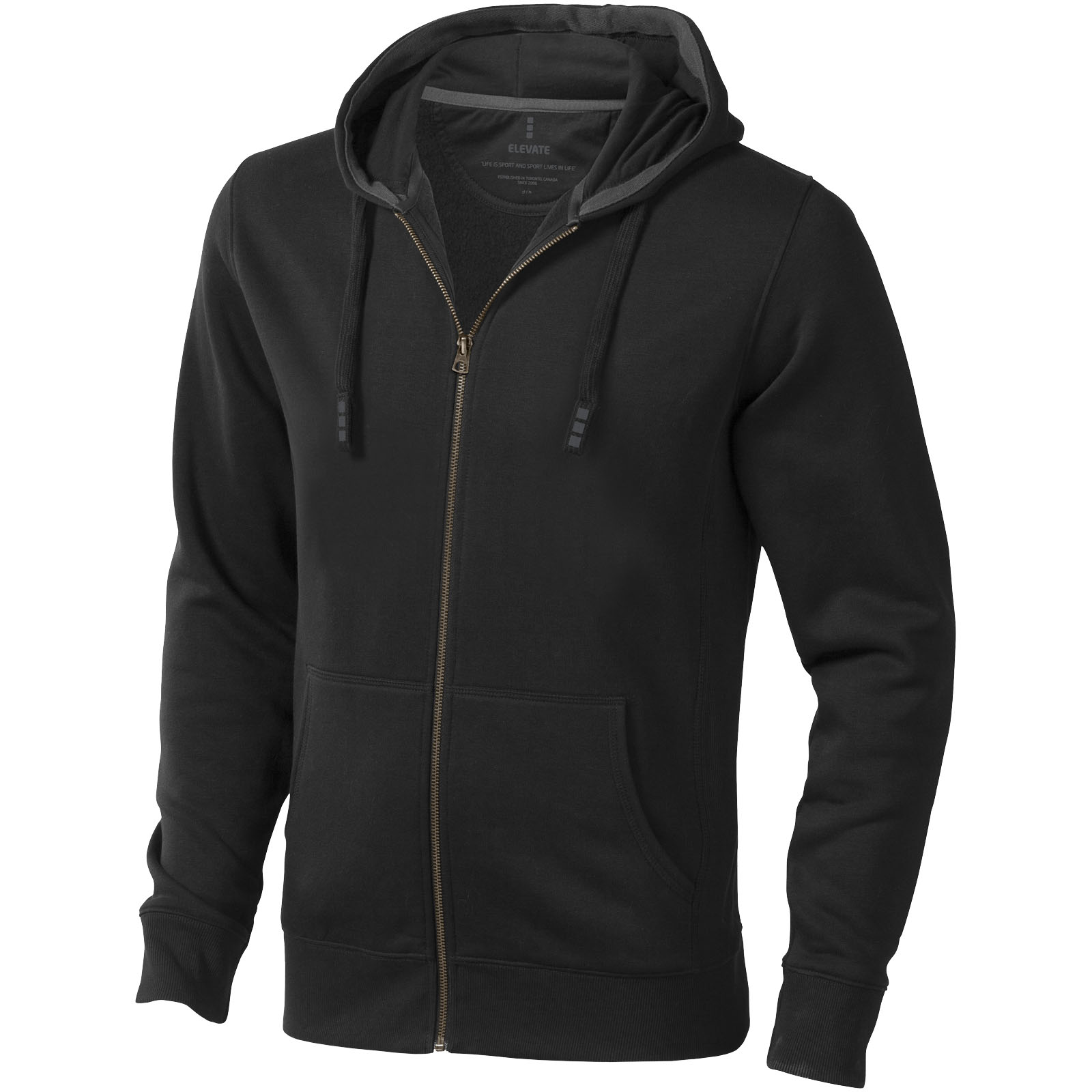 Elevate Sweat shirt à capuche full zip unisex de 300 g/m² Arora