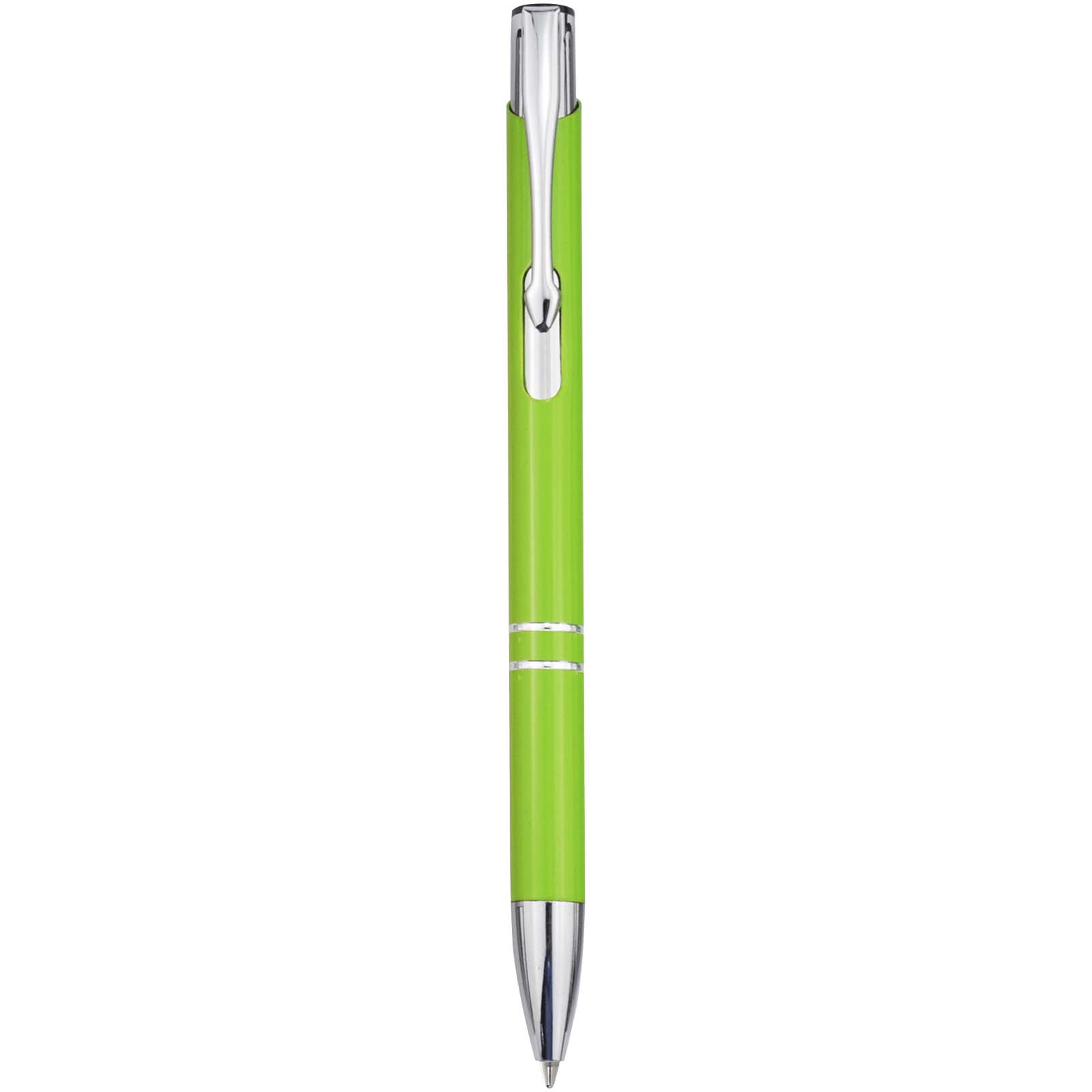 Stylo bille en aluminium recyclé Moneta (encre bleue)
