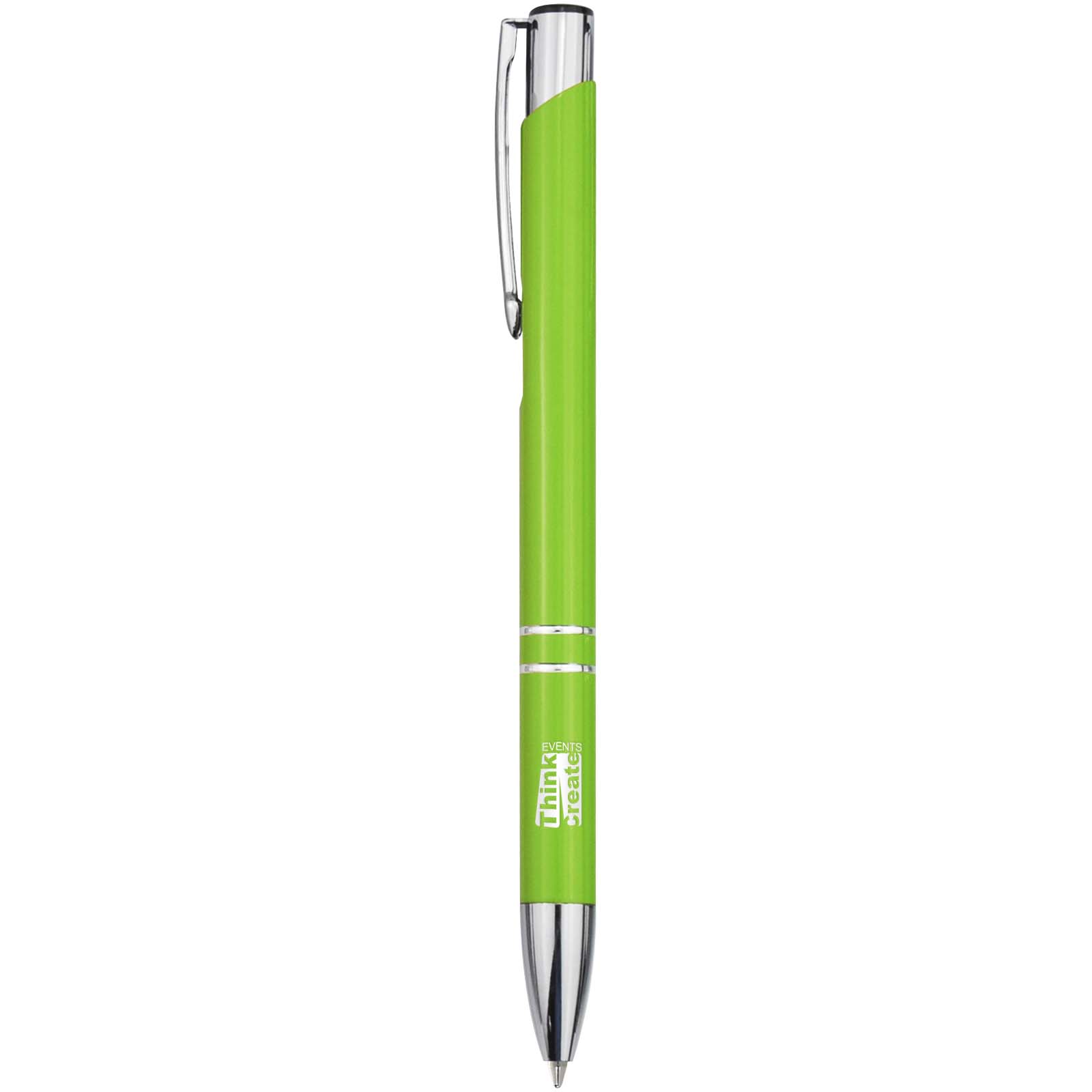 Stylo bille en aluminium recyclé Moneta (encre bleue)