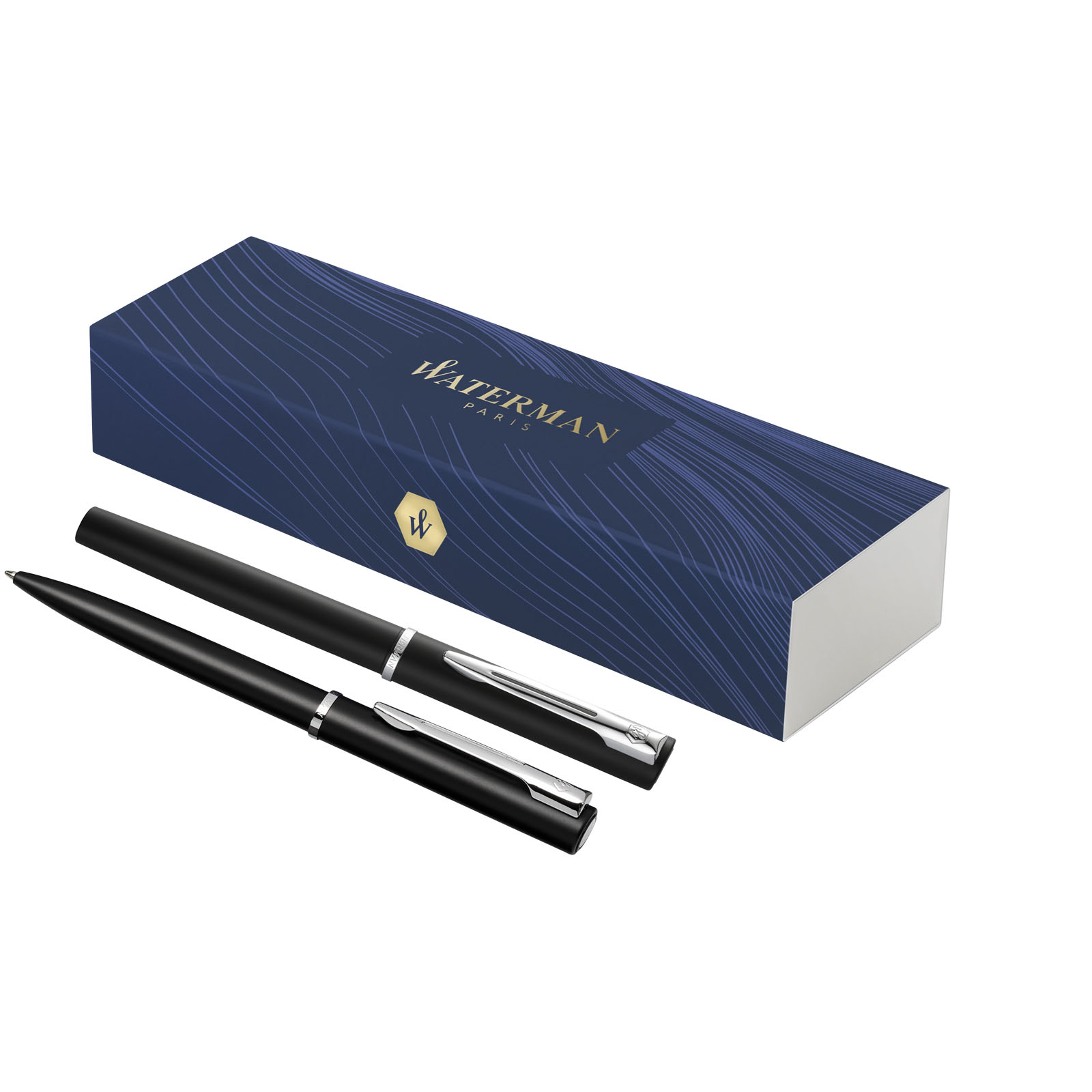 Waterman Parure de stylos bille et roller Allure (encre bleue)