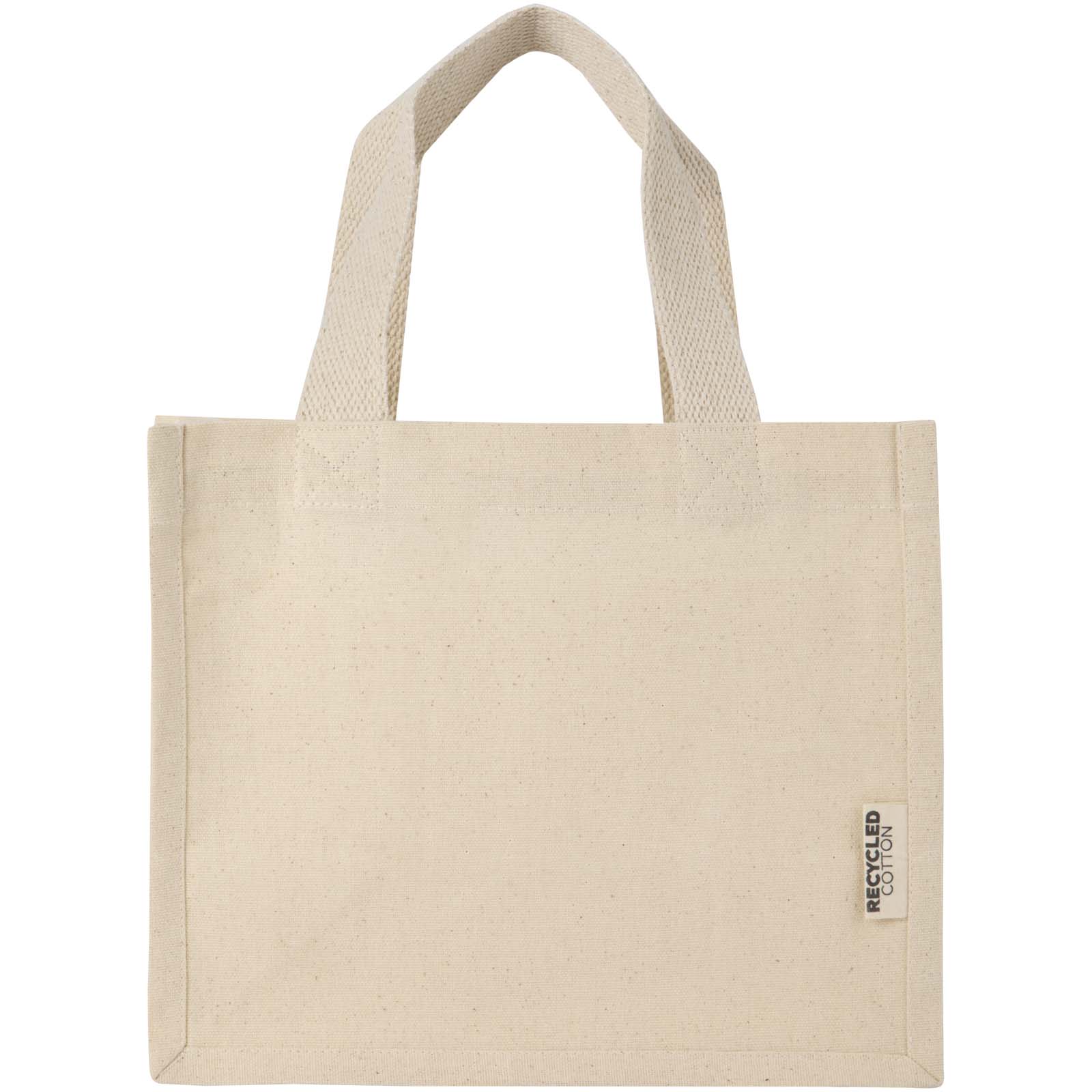 Mini sac shopping Odessa à soufflet en coton recyclé de 9 L et 220 g/m² certifié GRS
