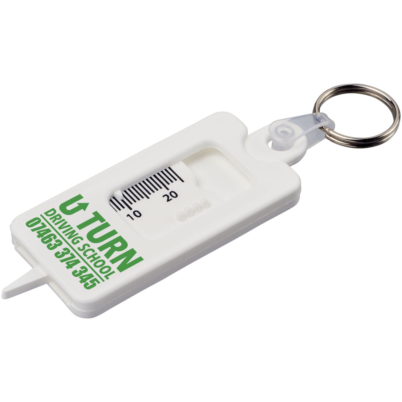 Porte-clés Kym recyclé vérificateur de structures de pneu