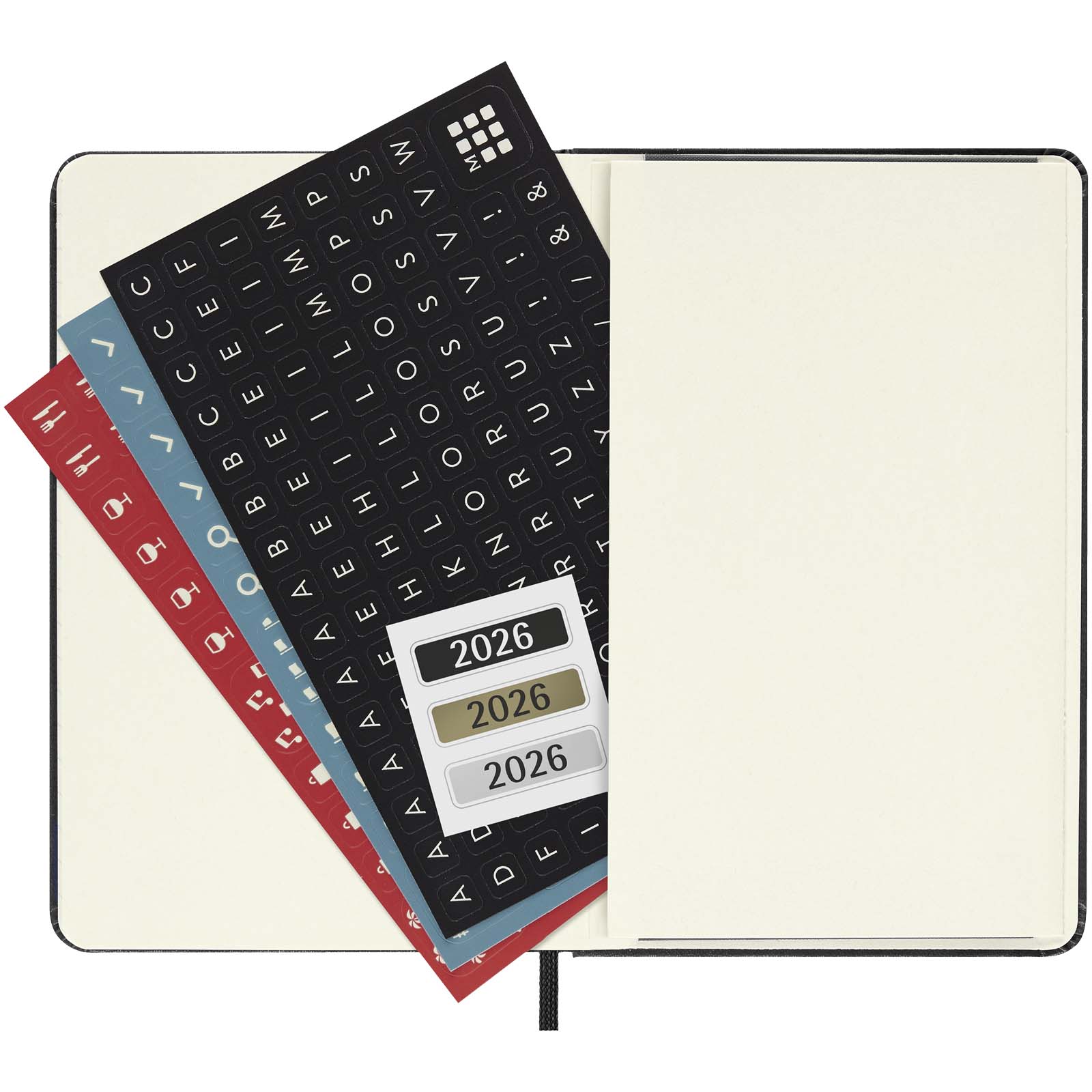 Agenda de poche quotidien 12 mois Moleskine à couverture rigide