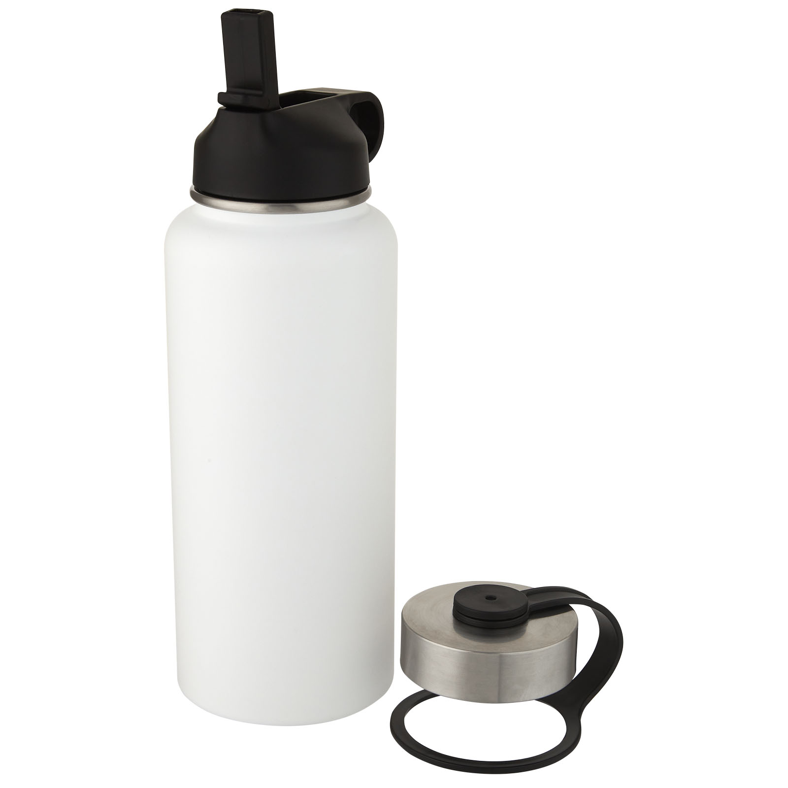 Bouteille de sport isotherme Supra 1 l avec couche de cuivre et 2 couvercles